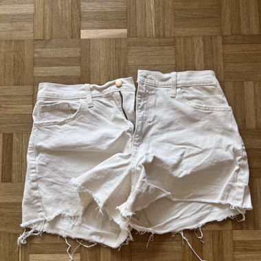 White Denim Shorts