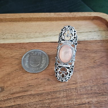 Grande bague argentée