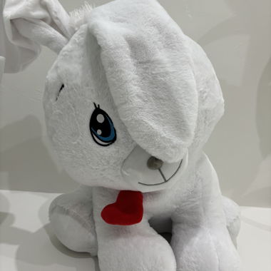 Plüschtier weisser Hase 63 cm
