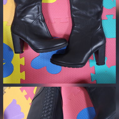 Stivali Timberland pelle 38 nero poco usati