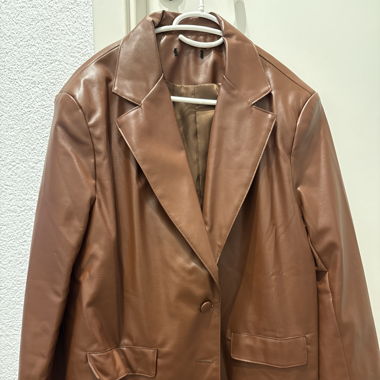 Leder Blazer