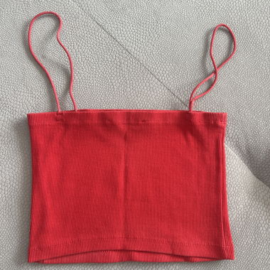 Top corto rosso