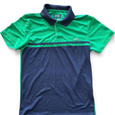 Polo Lacoste a blocchi di colore