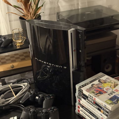 PlayStation 3 with games