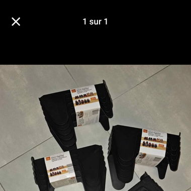 25 rangements de chaussures neufs