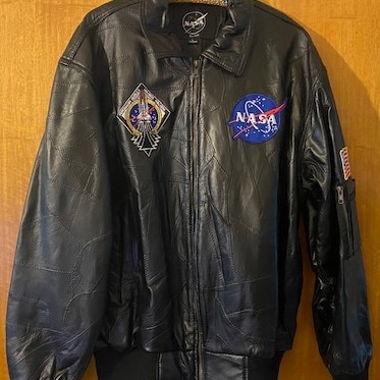 NASA pilot jacket in faux leather
