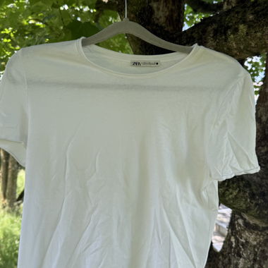 T-shirt bianco ZARA