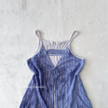 Ombré Purple Lace Babydoll (M)