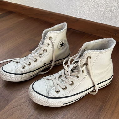 Sneakers Converse bianche alte