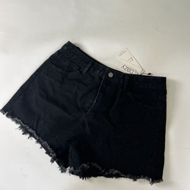 Pantaloncini in denim neri