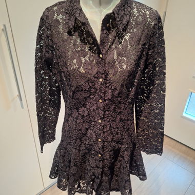 Spitzenkleid schwarz Zara mit Unterkleid