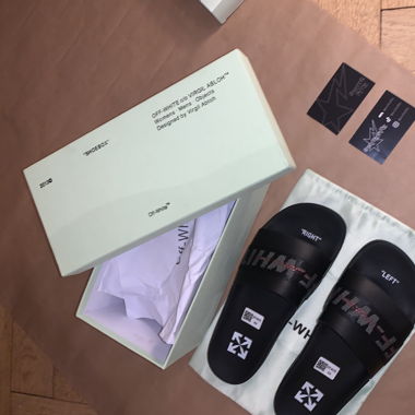Off-White Slides Black