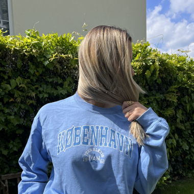 Blue crew neck sweatshirt COPENHAGEN