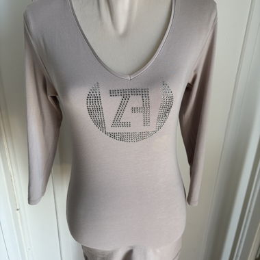 Top manches longues beige Zara