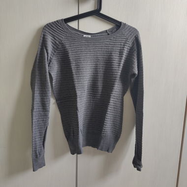 Maglione in maglia grigio