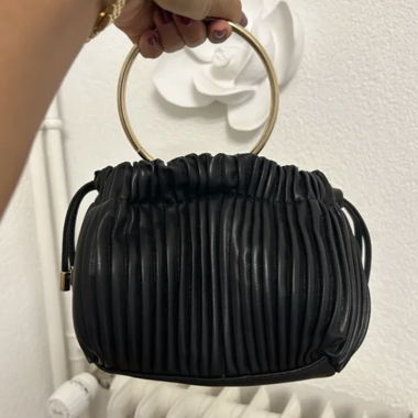 Plisse Tasche/Clutch
