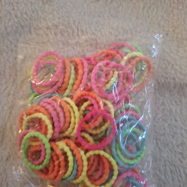Set di elastici per capelli colorati
