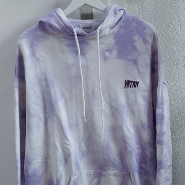 Weiss Violetter Hoodie