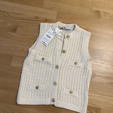 Gilet maille sans manches Zara
