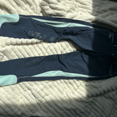 Leggings sportivi navy-turchese