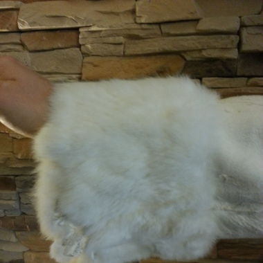 Veste en fourrure de lapin