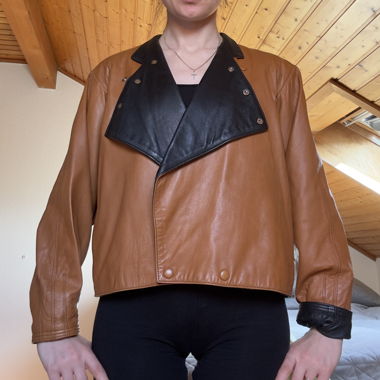 Vintage-Lederjacke Mirjana Marić – Grösse 38