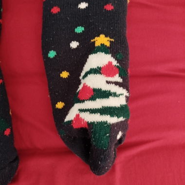 Weihnachtliche Fleece-Socken