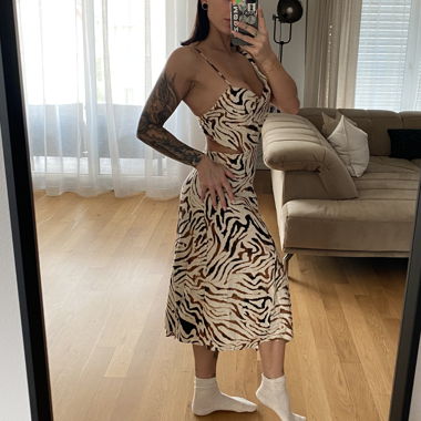 Sommerkleid Stradivarius Zebra