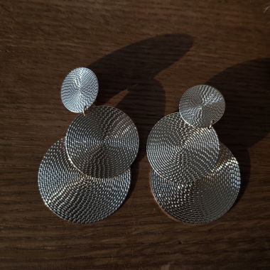 Gold Statement Earrings with Clip-On