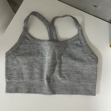 Top de sport sans couture gris