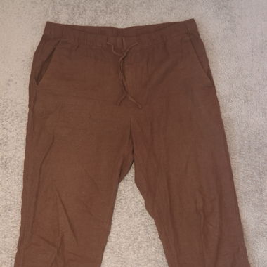 Leinenhose Braun H&M