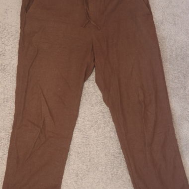 Leinenhose Braun H&M