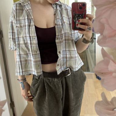 cropped Flannel
