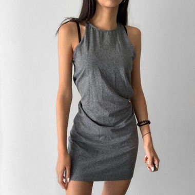 Graues Kleid