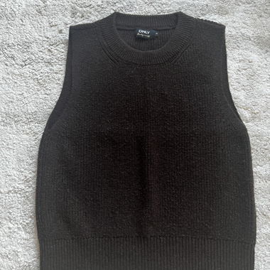 Gilet en maille marron foncé d’ONLY