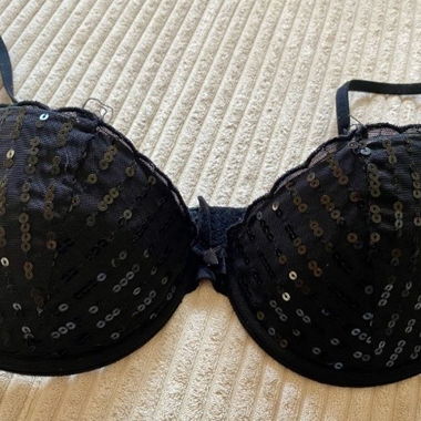 H&M Sequin Bra Glitter Lingerie 75B