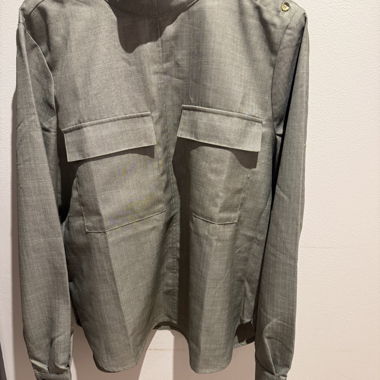 Graues Hemd von Soaked mit Taschen, Grösse S