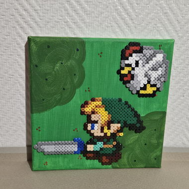 Quadro pixel art Zelda