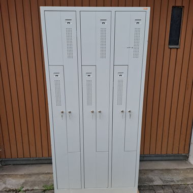Metallschrank / Spind - 6 Abteile
