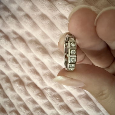 Weissgold Chopard ice cube diamond ring