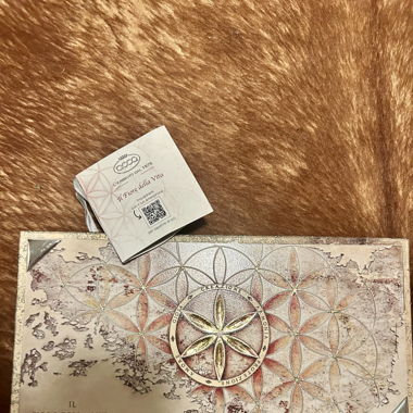 Quadro con inserti in argento Fiore della vita