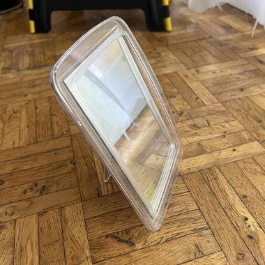 Small mirror with stand