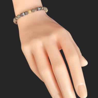 Septarien Armband mit Silber Zirkonia Teile
