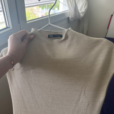 Robe beige Zara moulante - taille S