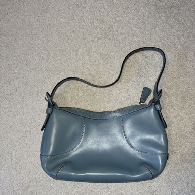 Blue shoulder bag
