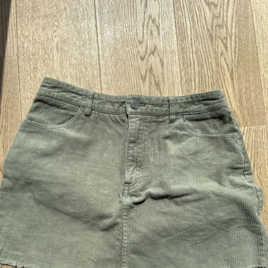 Green miniskirt 