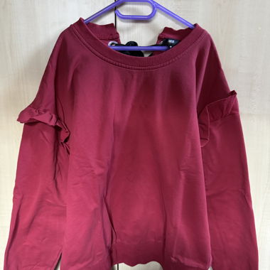 Pull YES or NO bordeaux taille M