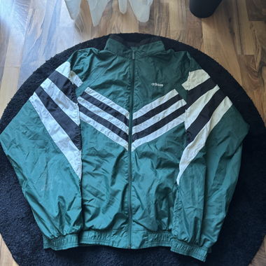 Adidas Vintage Windbreaker – Green – Size XL