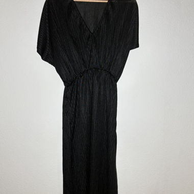 Vestito plissé nero Pull&Bear taglia S