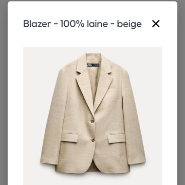 Blazer beige